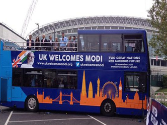 ब्रिटेन में ‘मोदी एक्सप्रेस’ बस की शुरूआत