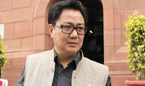 किरन रिजिजू ने उत्तर भारतीयों पर की टिप्पणी