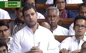 लोकसभा में खूब गरजे राहुल