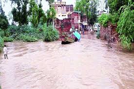 धौलपुर शहर जलमग्न