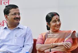 अरविंद केजरीवाल ने की सुषमा स्वराज के भाषण की प्रशंसा