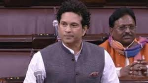 राज्यसभा में हंगामा- सांसद सचिन तेंदुलकर नहीं पढ़ पाए सदन में अपना पहला भाषण