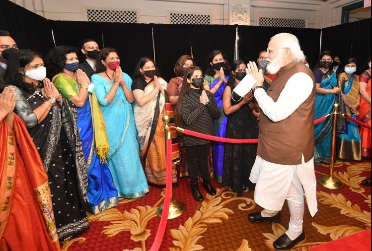 टेक कंपनियों के CEO से मिलेंगे प्रधानमंत्री;अमेरिका पहुंचने पर मोदी का भारतीयों ने एैसे किया स्वागत