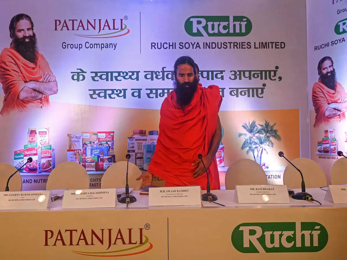 पतंजलि प्रमोटेड ब्रांड रुचि सोया के FPO के शेयर शानदार प्रीमियम के साथ लिस्ट, 855 रुपये पर हुई लिस्टिंग