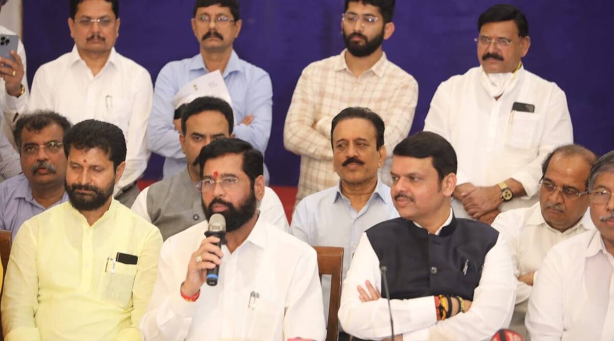 एकनाथ शिंदे और फणडवीस ने राष्ट्रपति कोविंद से की मुलाकात, राजनाथ सिंह और जेपी नड्डा से भी मिले