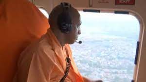योगी ने बाढ़ प्रभावित 6 जिलों का किया हवाई सर्वेक्षण,प्रदेश में बारिश से 24 घंटे में 19 लोगों ने गंवाई जान