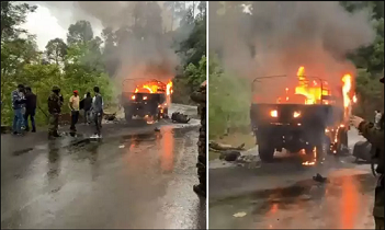 Jammu Kashmir :  जम्मू-कश्मीर के पुंछ में राष्ट्रीय राजमार्ग पर आर्मी ट्रक में  लगी आग, 4 जवानों की मौत; सेना जाँच में जुटी, हादसा है या हमला?