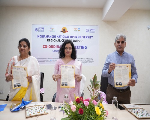 इग्नू राजस्थान के क्षेत्रीय केन्द्रों का समन्वयक सम्मेलन 27 मई 2023 को जयपुर में सम्पन्न 
