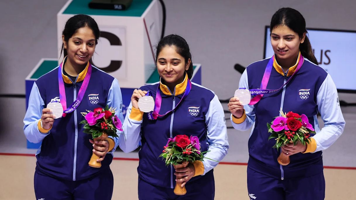 एशियाई खेल 2023 महिला टीम ने 25 मीटर रैपिड में स्वर्ण और 50 मीटर एयर राइफल 3पी में रजत पदक जीता