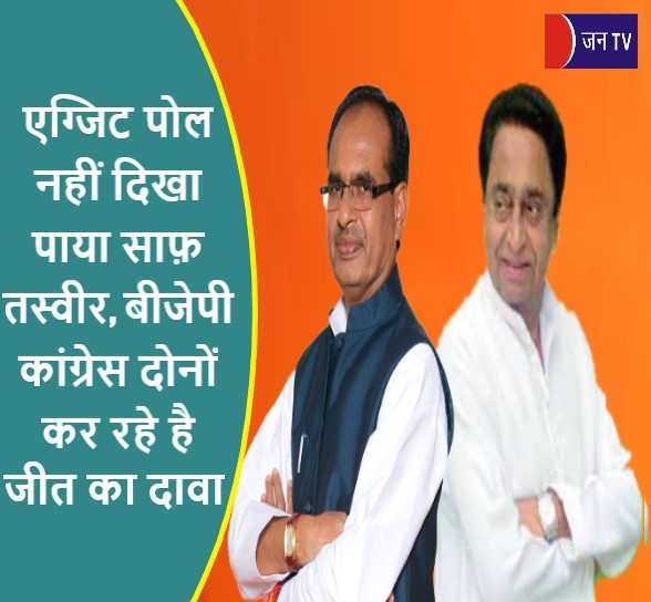 एग्जिट पोल नहीं दिखा पाया साफ़ तस्वीर,बीजेपी कांग्रेस दोनों कर रहे है जीत का दावा