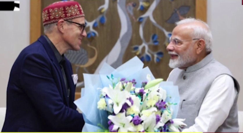 जम्मू-कश्मीर के मुख्यमंत्री उमर अब्दुल्ला की मोदी से मुलाकात, जम्मू-कश्मीर के विभिन्न मुद्दों पर की गई चर्चा