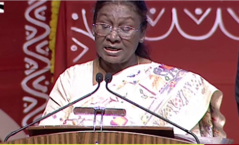 राष्ट्रवादी विचारों की संगोष्ठी लोकमंथन-2024 का उद्घाटन, राष्ट्रपति द्रौपदी मुर्मू ने सभा को किया संबोधित