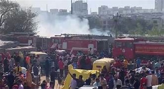 जयपुर में 40 से ज्यादा गाड़ियां खाक भयानक अग्निकांड में 8 की मौत,घायलों की हालत नाजुक