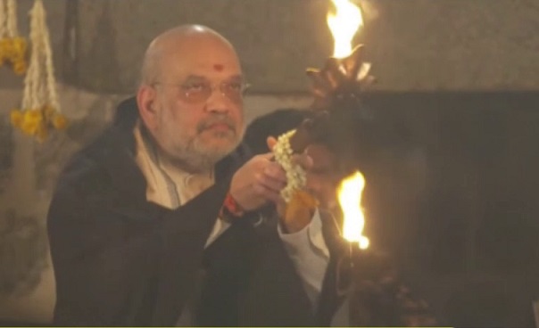 महाशिवरात्रि की विशेष प्रार्थना में गृह मंत्री अमित शाह, ईशा फाउंडेशन के संस्थापक ने किया स्वागत