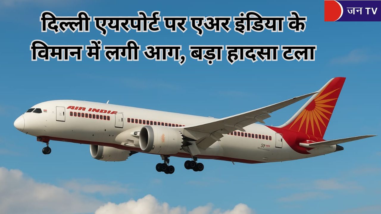 दिल्ली एयरपोर्ट पर एअर इंडिया के विमान में लगी आग, बड़ा हादसा टला