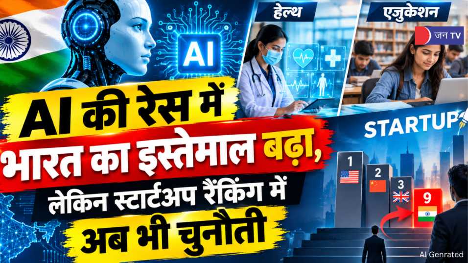AI की रेस में भारत का इस्तेमाल बढ़ा, लेकिन स्टार्टअप रैंकिंग में अब भी चुनौती