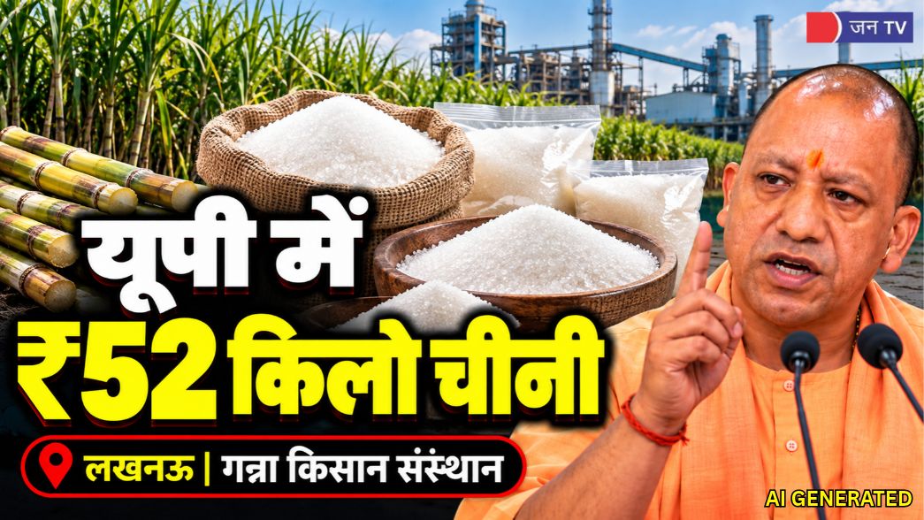 यूपी में 52 रुपये किलो मिलेगी चीनी, 5 किलो का पैकेट 250 रुपये में; योगी सरकार की पहल