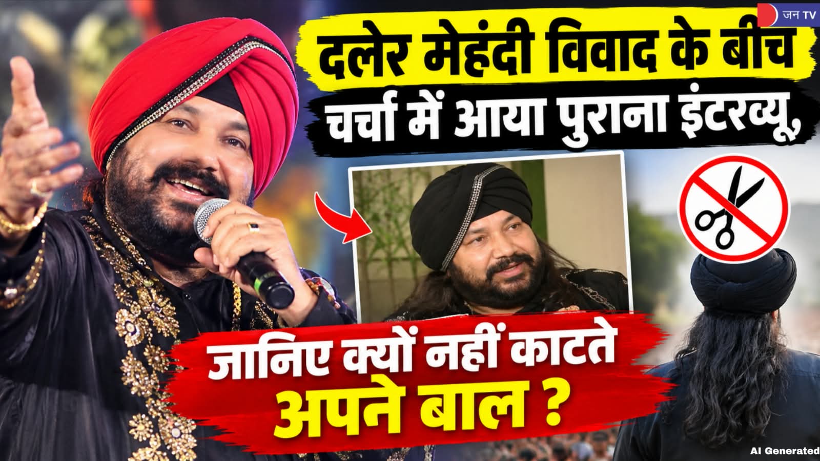 दलेर मेहंदी विवाद के बीच चर्चा में आया पुराना इंटरव्यू, जानिए क्यों नहीं काटते अपने बाल