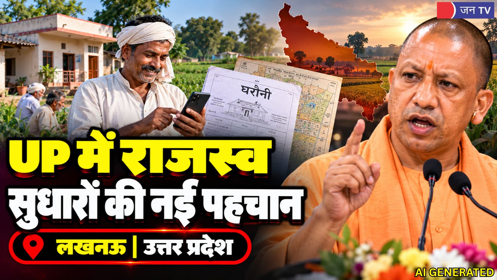 यूपी में 1.05 करोड़ घरौनियां और 1.44 करोड़ फार्मर रजिस्ट्री, राजस्व सुधारों को मिली रफ्तार