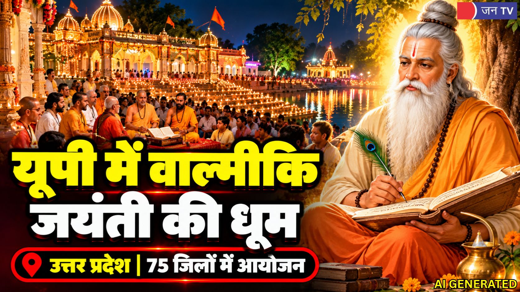 वाल्मीकि जयंती 2026: यूपी के 75 जिलों में होंगे आयोजन, चित्रकूट में भव्य रामायण पाठ